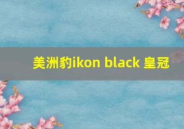 美洲豹ikon black 皇冠